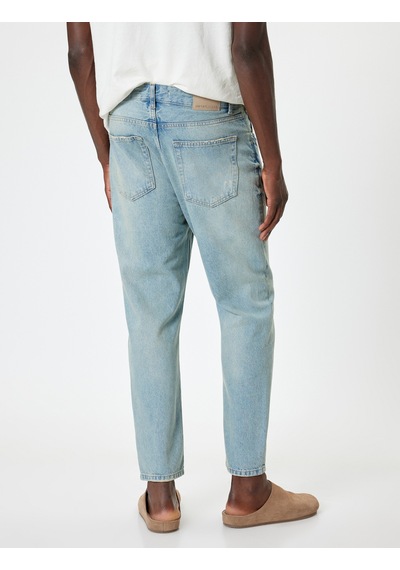 Koton Slim Fit Kot Pantolon - Brad Jean Açık İndigo 4sam40003ıd Açık İndigo