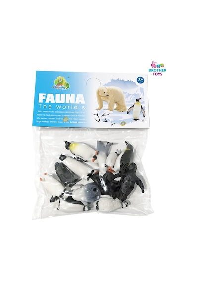 12'li Kaliteli Mini Et Dolgulu Penguen Figür Oyuncaklar 5 Cm.