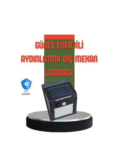 Hareket Sensörlü Güneş Enerjili Dış Mekan Led Lamba 100/144 Led Renkli