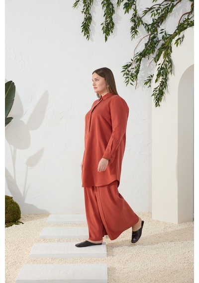 Aker Tarçın Tencel Pantolon Etek Tarçın Tarçın