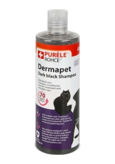 Purele Dermapet Siyah Irk Kedi Ve Köpek İçin Dermatolojik Etkili Kremli Şampuan, 450ml