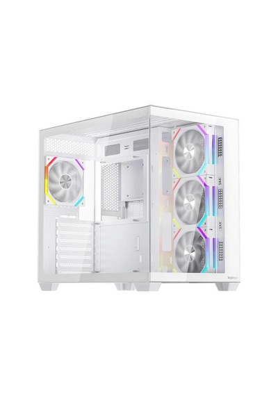 Bv7 Beyaz Ack 750w 80+ Bronze Argb 4x12cm Fan Panoramik Temperli Cam Usb 3.0 Atx Kasa