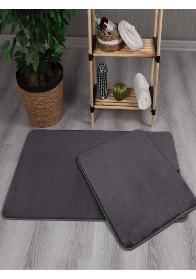 My Evilla Modern Dekoratif Peluş Simirna 50x80-50x40 Banyo Klozet Takımı 001