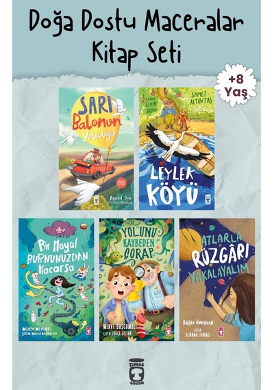 Doğa Dostu Maceralar 5 Kitap Set - Timaş Çocuk - 8 Yaş 3. Sınıf - Hayvanlar Dostluk Ve Merak - Umutlu Kitaplar