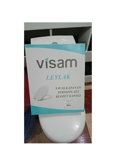 Leylak Yavaş Kapanan Termoplast Klozet Kapağı Beyaz