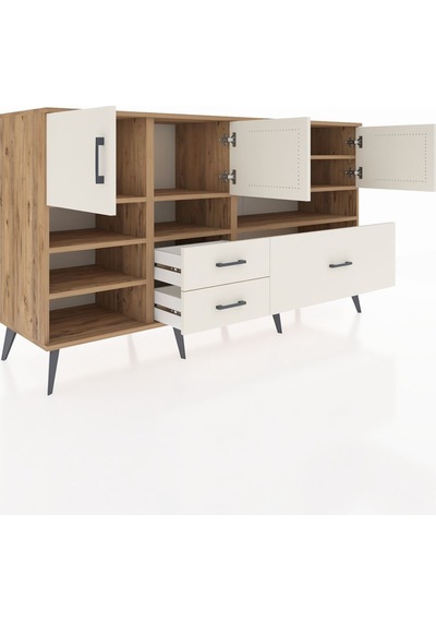 Hyperion Konsol 8 Raflı 3 Çekmeceli 4 Kapaklı 176x44x99 Çam-aytaş Çam-aytaşı Hyperion Konsol 8 Raflı 3 Çekmeceli 4 Kapaklı 176x44x99 Çam-aytaş Çam-aytaşı