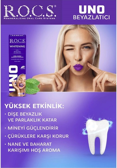 R.o.c.s. Uno Hızlı Beyazlatıcı Diş Macunu 74g