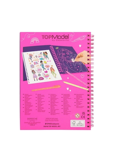 Top Model Neon Kalem Setli Neon Doodle Kitap
