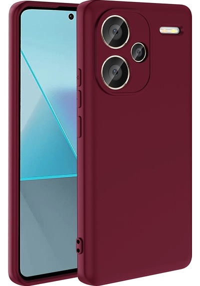 Xiaomi Redmi Note 13 Pro Plus 5g Uyumlu Kılıf Tchs Mara Lansman Kapak-koyu Mor Koyu Mor