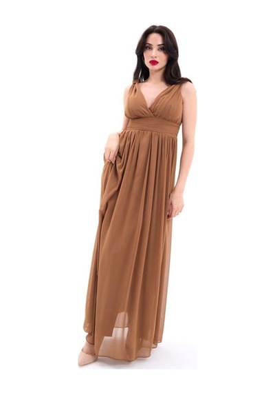 Efnaz Style 4662 Elbise-kahve