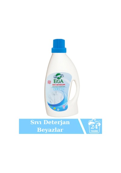 Ega Kimya Power Jel Siyah ve Beyaz Sıvı Yıkama Deterjanı 2 x 1100 ML