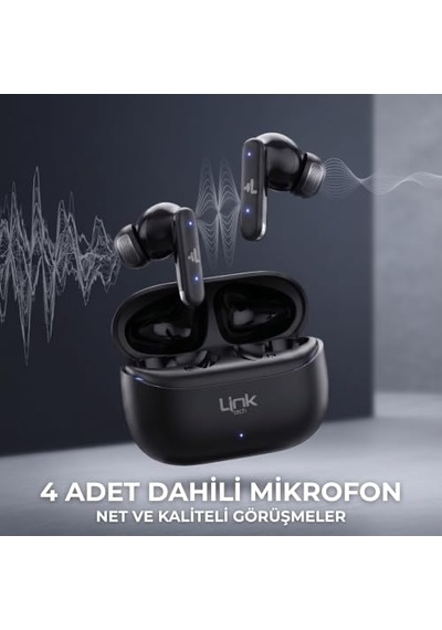 S160 Anc Kablosuz Bluetooth Kulaklık Siyah