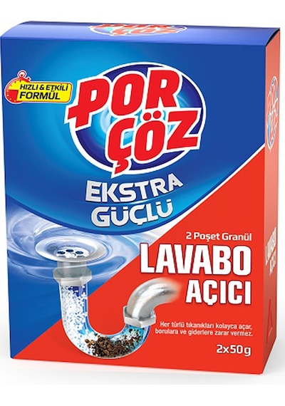 Porçöz Lavabo Açıcı Granül 2x50 G Diğer