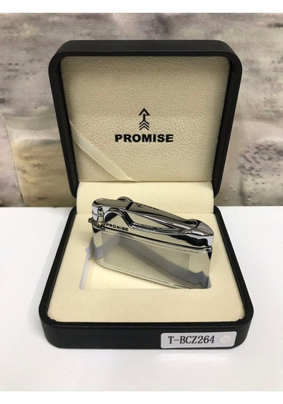 Promise Marka Açık Gri Gazlı Kişiye Özel Çakmak