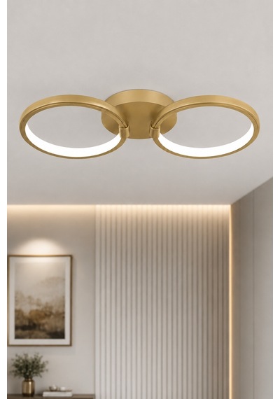 AvizeGO Onto Led Plafonyer Avize Beyaz Işık Eskitme