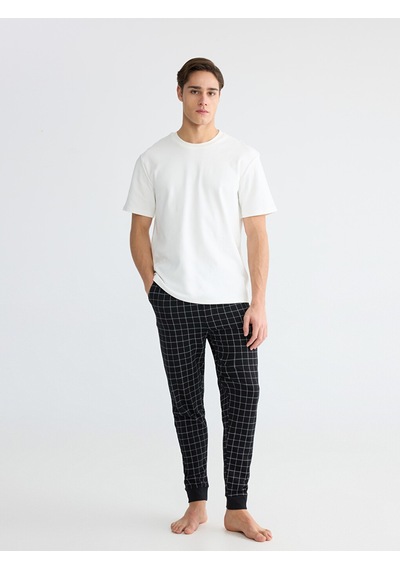 Lc Waikiki Lc Waıkıkı Siyah Standart Kalıp Ekose Desenli Erkek Pijama Alt
