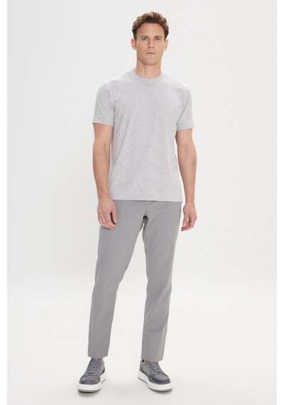 AC&Co / Altınyıldız Classics Erkek Grı Slim Fit Dar Kesim Bisiklet Yaka Pamuklu Kısa Kollu Tişört Gri AC&Co / Altınyıldız Classics Erkek Grı Slim Fit Dar Kesim Bisiklet Yaka Pamuklu Kısa Kollu Tişört Gri