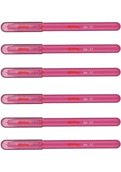 Rotring Jel Mürekkepli Tükenmez Kalem Pempe  6'li