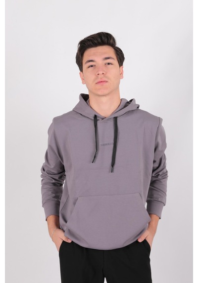 Five Pocket Fp24b2099 Erkek Kapüşonlu Sweatshirt Füme