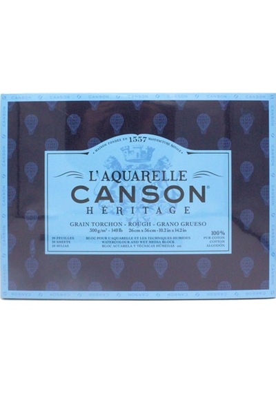 Canson Laquarelle Heritage Sulu Boya Blok 300G 12 Yp Rough 26X36