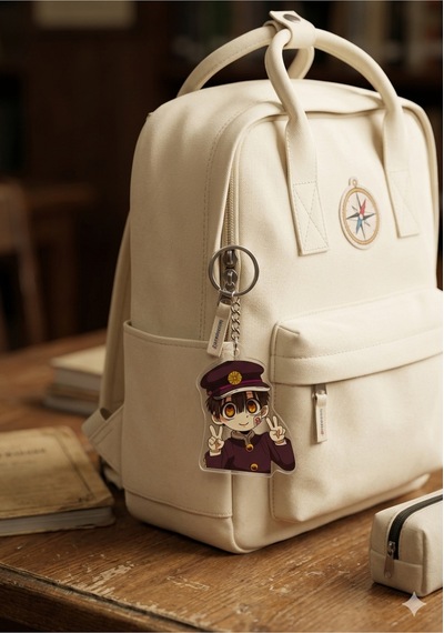 Owl Bag Hanako Kun Desenli Acrylic Anahtarlık Çanta Süsü Mıx