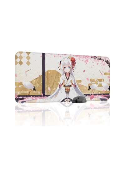 Azur Lane Kaymaz Dikişli Kauçuk Oyuncu Mousepad V5 - 90x40 Xxl Gaming Mouse Pad Fare Altlığı
