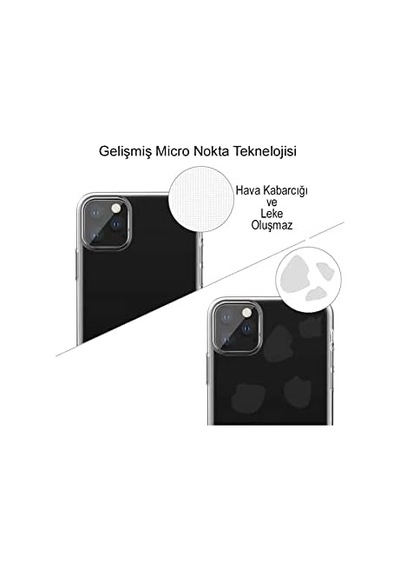 Apple İphone 13 İle Uyumlu Kapak 1mm Şeffaf Silikon Kılıf 50 x 22