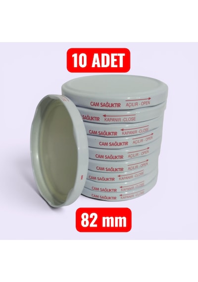 82 Mm Konserve Kavanoz Kapağı Beyaz Yüksek Sızdırmazlık