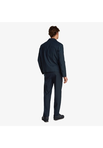 Calvin Klein Erkek Mavi Keten Karışımlı Ceketdüzk10k114392