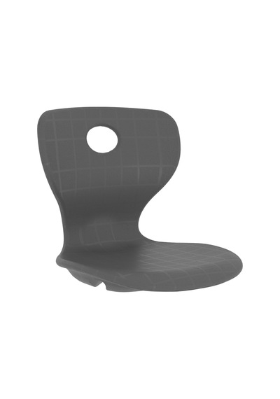 Cateksss Monoblok Sandalye Oturağı Plastik Sandalye Tablası - Antrasit Gri - 6 Lı Paket