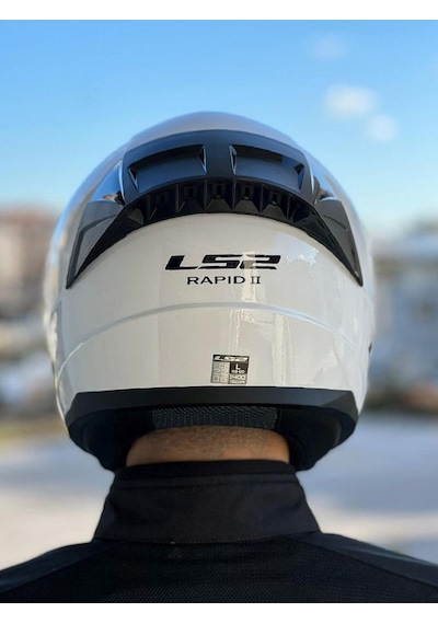 LS2 Rapid 2 Race  Beyaz Kask