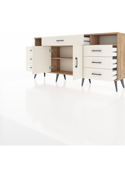Arges Konsol 4 Raflı 7 Çekmeceli 2 Kapaklı 176x30x83 Çam-aytaşı/aytaşı Aytaşı/aytaşı Arges Konsol 4 Raflı 7 Çekmeceli 2 Kapaklı 176x30x83 Çam-aytaşı/aytaşı Aytaşı/aytaşı