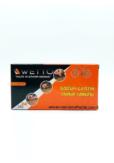 Wetto Paket Bisiklet Soğuk İç Lastik 48 Li Tamir-yama Kiti