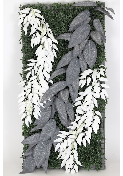 Yapay Çiçek Deposu Yapay Dikey Bitki Hazır Duvar Paneli 50x100 Cm Model 5
