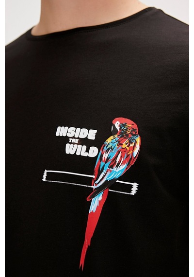 Bad Bear Macaw T-shırt Siyah Erkek Tshirt