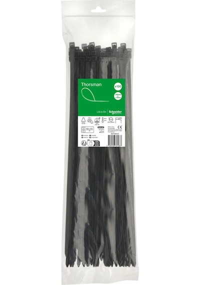 Schneider Electric Imt46425 380x7,6 Siyah Kablo Bağı Klips 100'lü Paket