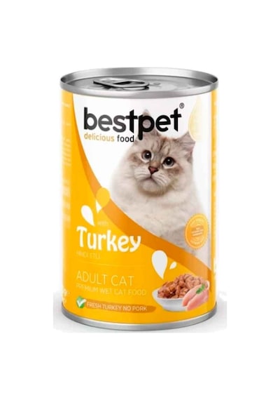 Best Pet Hindi Etli Yetişkin Kedi Konservesi 400 G