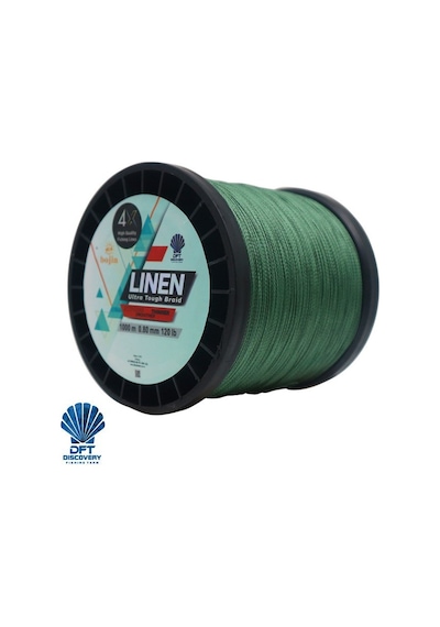 DFT Bojin 4X Linen İp Misina 0.80 mm  1000m  Yeşil