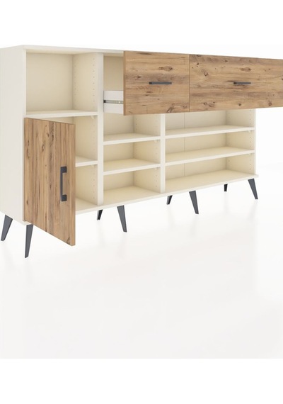 Arges Konsol 6 Raflı 2 Çekmeceli Tek Kapaklı 176x30x99 Aytaşı-çam Atlas Çam - Aytası Arges Konsol 6 Raflı 2 Çekmeceli Tek Kapaklı 176x30x99 Aytaşı-çam Atlas Çam - Aytası