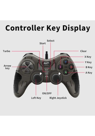 Ape Usb Joystick Gamepad Oyun Kolu Pc Bilgisayar Laptop Uyumlu