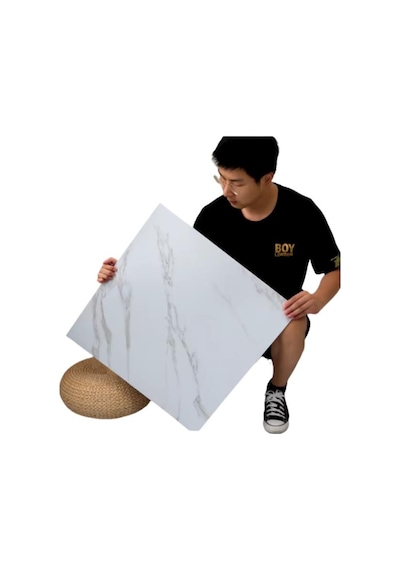 1m2 3 Adet 60x60cm Floor Yapışkanlı Zemin Ve Duvar Kaplama Paneli Arkası Kauçuklu Pvc Wc Paneli 605