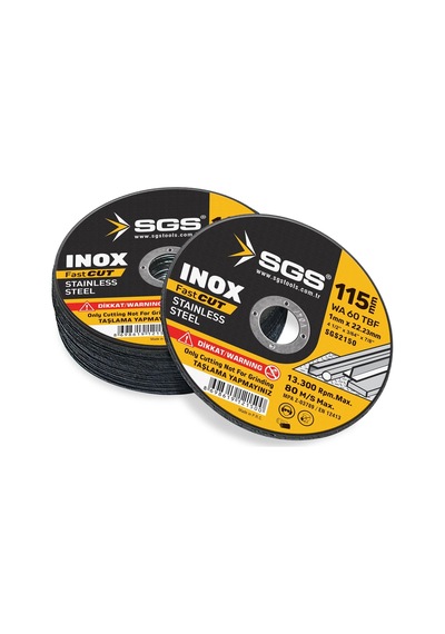 Sgs İnox Kesici Disk 115 Mm Sgs2150-10 Adet