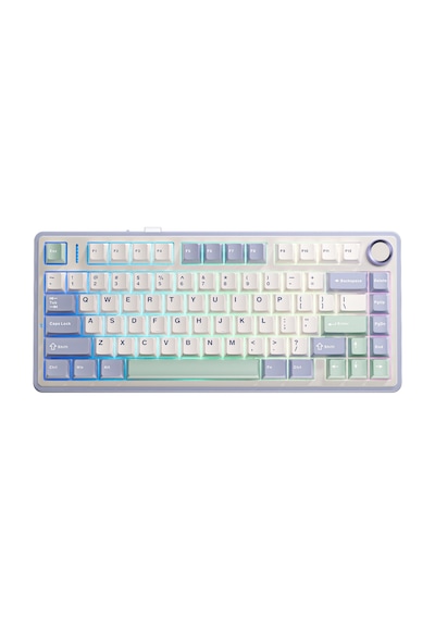 Aula F75 Mekanik Rgb Tkl Ice Vein Switch Kablosuz Makrolu Hot Swap Klavye Pastel