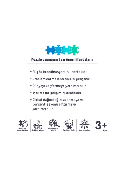 2 Adet 72 Parça Çocuk Puzzle Korsan Ve Kızılderili
