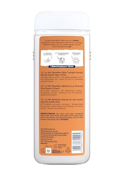 Le Petit Marseillais Lpm Organik Argan Ve Shea 400 Ml Duş Jeli Acai Üzümü