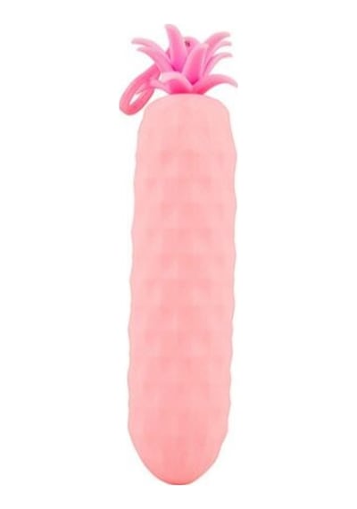 Ananas Silikon Kalem Kutu Pembe