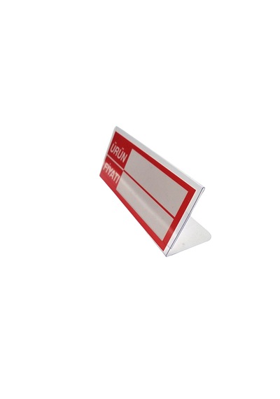 10 Adet Ayaklıı Etiket Seti 10x4 Cm Silinebilir Ürün Raf Vitrin