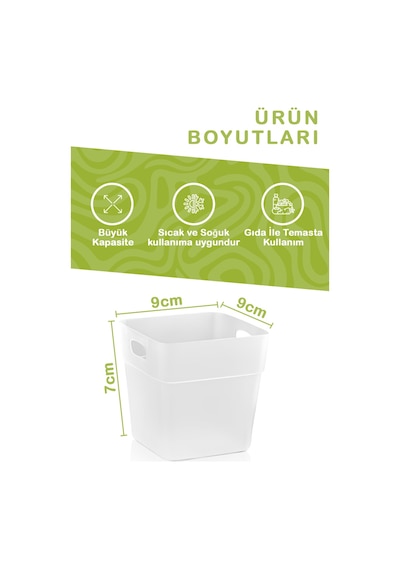Mithra Life 6 Adet Buzdolabı Kapak İçi Düzenleyici Ve Banyo Organizer Mıt1103 Şeffaf