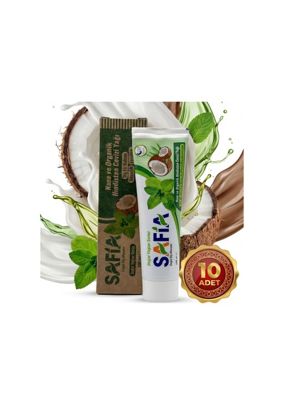 Safia Nane Ve Hindistan Cevizli Organik Diş Macunu 10x100 Ml Temel Bakım
