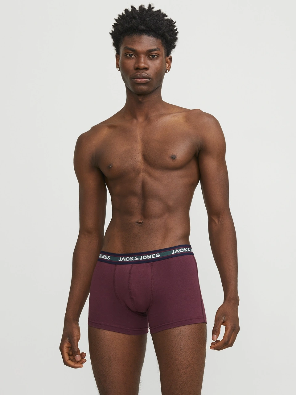 Jack & Jones Jack Jones Erkek Pamuklu Karışık Renkli 10 Lu Boxer 12189937 Siyah